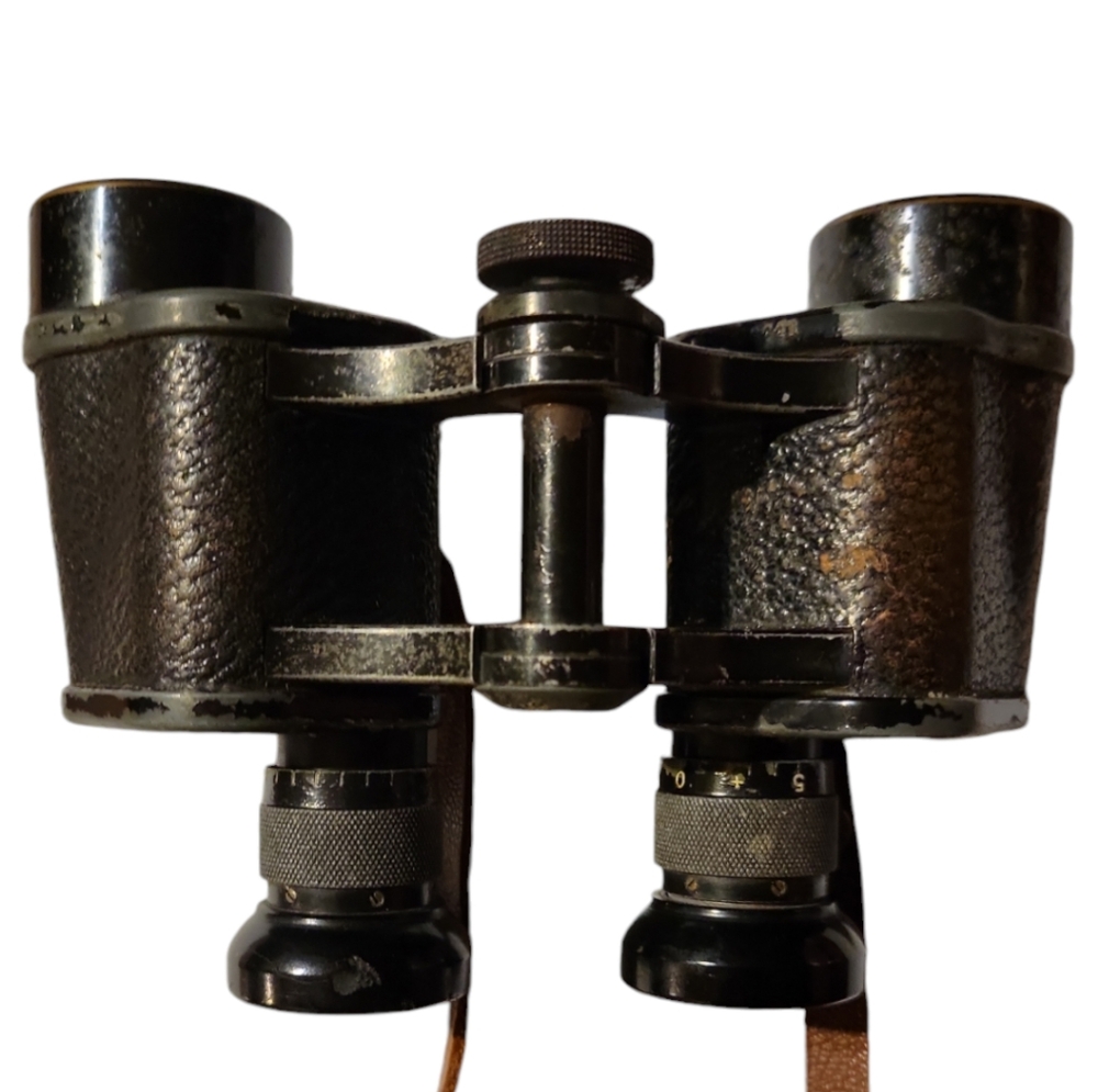 Vtg 1927 Carl Zeiss DF 6 x 24 Serial #777... German Pre War II Binoculars/Case